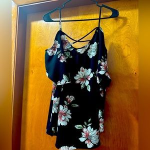 Off the shoulder floral blouse